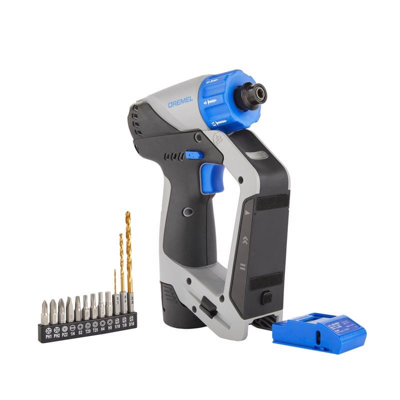 Dremel DD12V-S1 12V Blueprint 1/4 in. Brushless Compact Cordless Drill/Driver Kit (Battery & Charger)