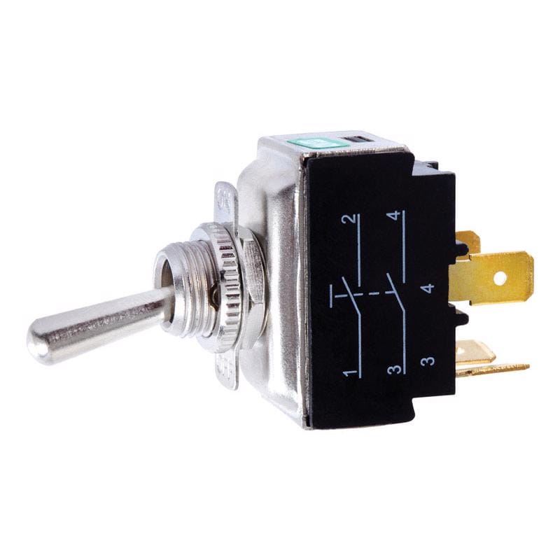 Jandorf 61131 20 amps Double Pole Toggle Power Tool Switch Silver 1 pk