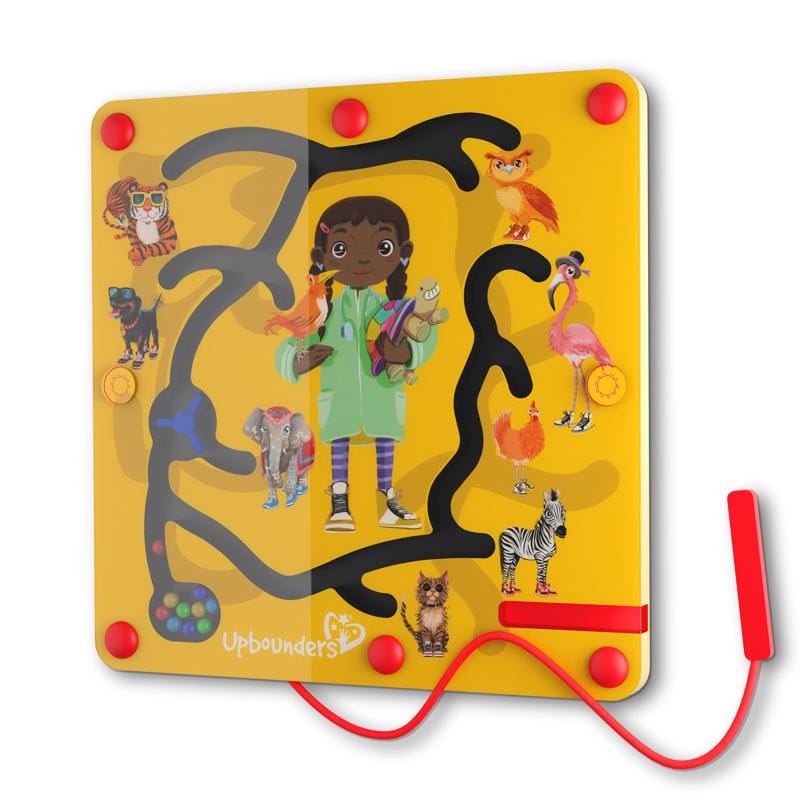 Upbounders FEEDTME-BUSYB Feeding Time Magnetic Maze Travel Toy
