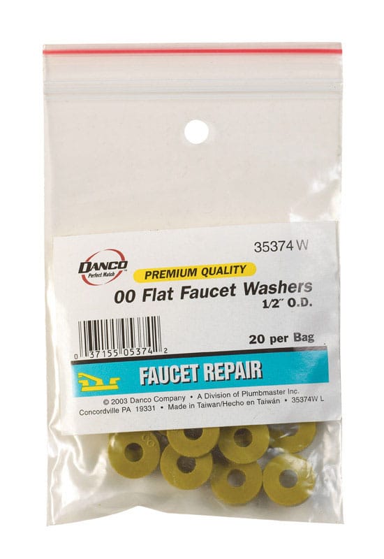 Danco 35374W 1/4 in. D Rubber Washer 20 pk