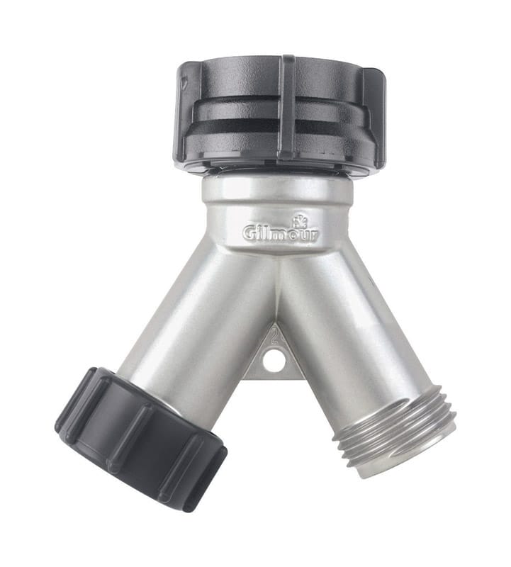Gilmour 808004-1001 Zinc Threaded Double Male Y-Hose Connector