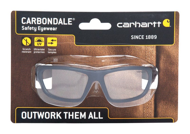 Carhartt CHB210DCC Carbondale Anti-Fog Safety Glasses Clear Lens Black Frame 1 pc