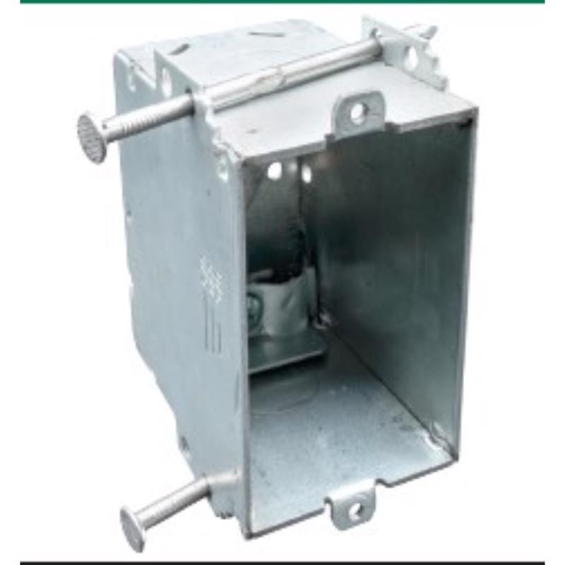 Southwire G602-NOR-UPC New and Old Work Rectangle Steel Switch Box