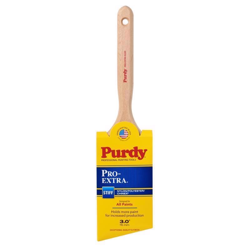 Purdy 144152730 Pro-Extra Glide 3 in. Stiff Angle Trim Paint Brush