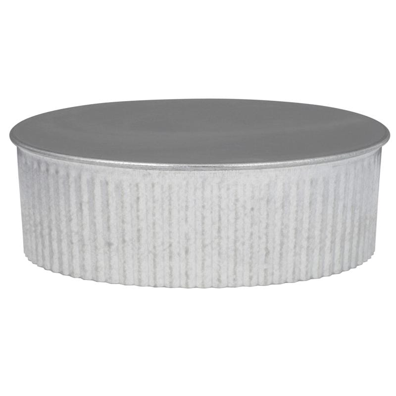 Imperial GV0734 5 in. D Galvanized Steel Crimped Pipe End Cap