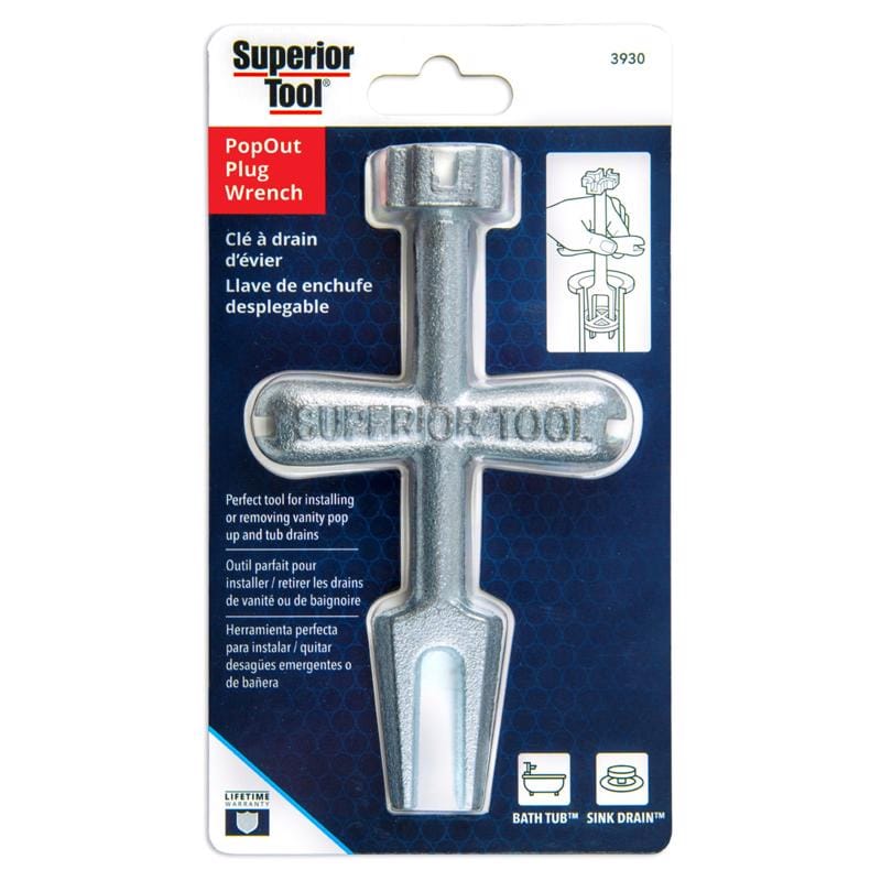Superior Tool 3930 Plug Wrench Silver 1 pc