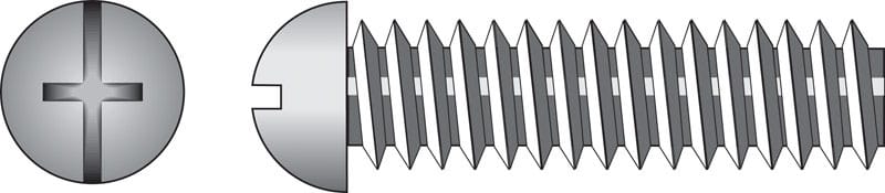 Hillman 90230 No. 10-24 Ga. X 1/2 in. L Combination Round Head Zinc-Plated Steel Machine Screws 100 pk