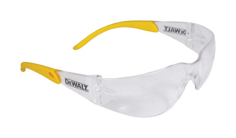 DeWalt DPG54-1C Protector Anti-Fog Safety Glasses Clear Lens Yellow Frame 1 pc