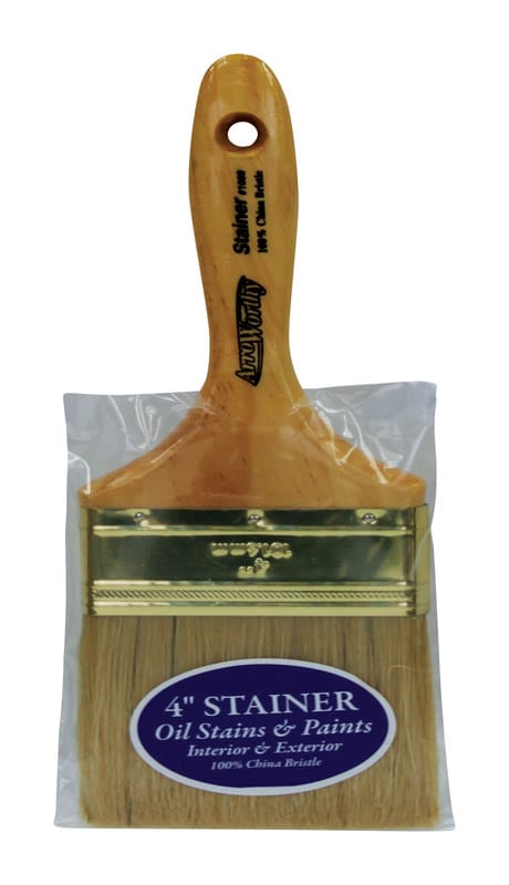 ArroWorthy 1080 0400 Stainer 4 in. Chiseled Stain Brush