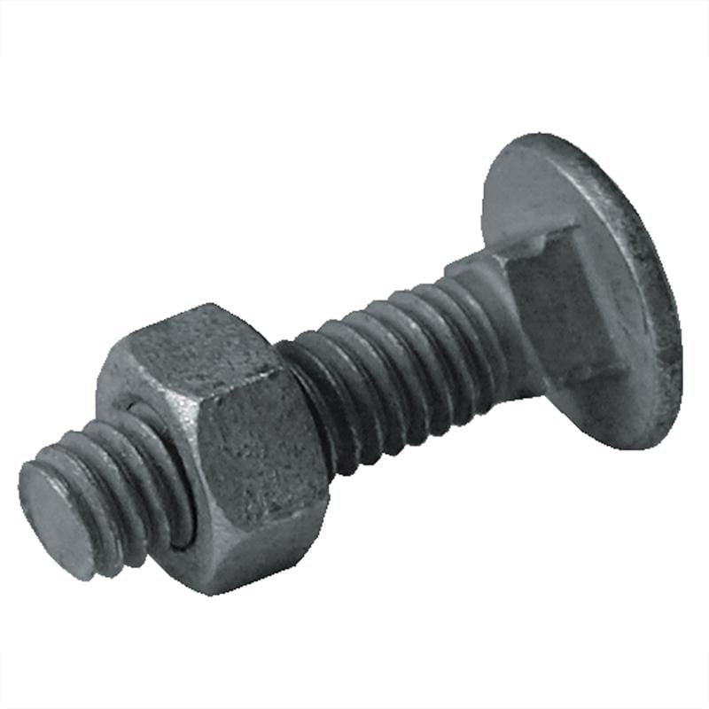 Yardgard 328503C .709 in. H Silver Steel Carriage Bolts