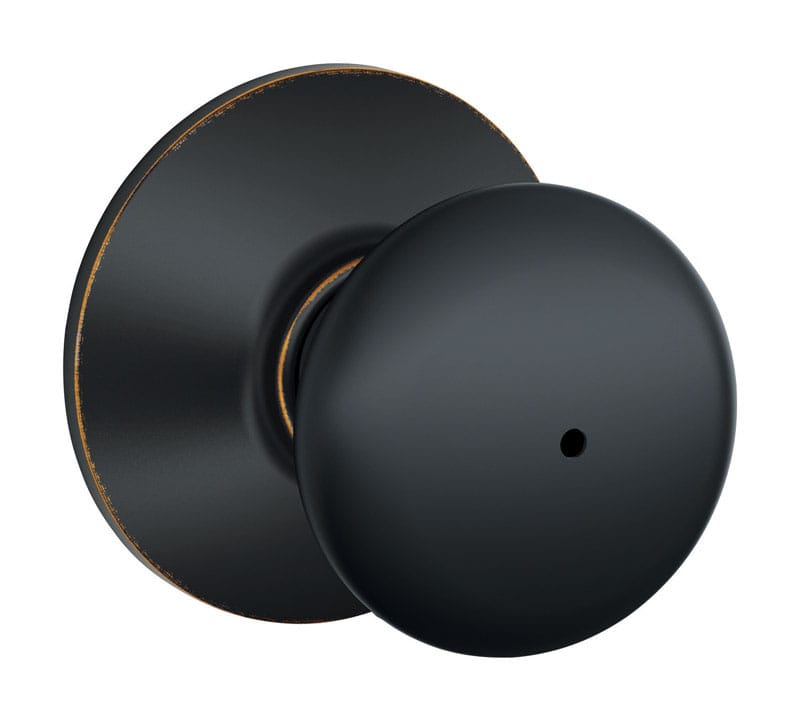 Schlage F40PLY716 Plymouth Aged Bronze Privacy Knob