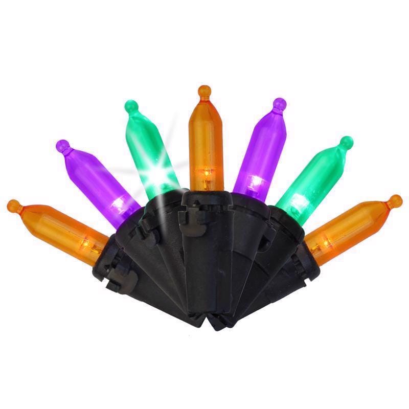 Celebrations T5100HWS3A Multicolored 100 ct LED Mini Halloween Strobe String Lights