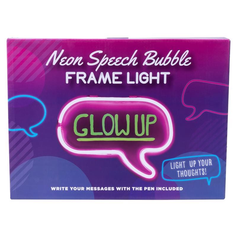 Fizz 100272 Neon Speech Bubble Frame Light Pink/Green