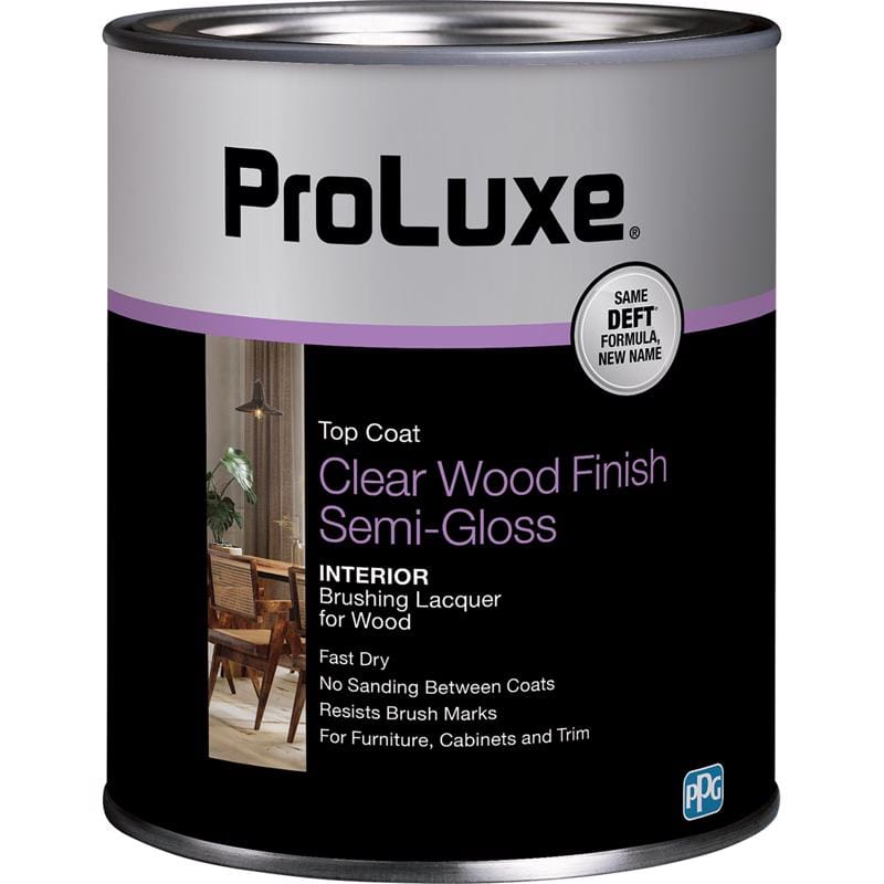 Proluxe PLX011/04 Semi-Gloss Clear Oil-Based Alkyd Brushing Lacquer 1 qt