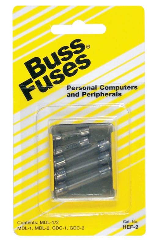 Bussmann HEF-2 Assorted amps Tube Fuse 5 pk