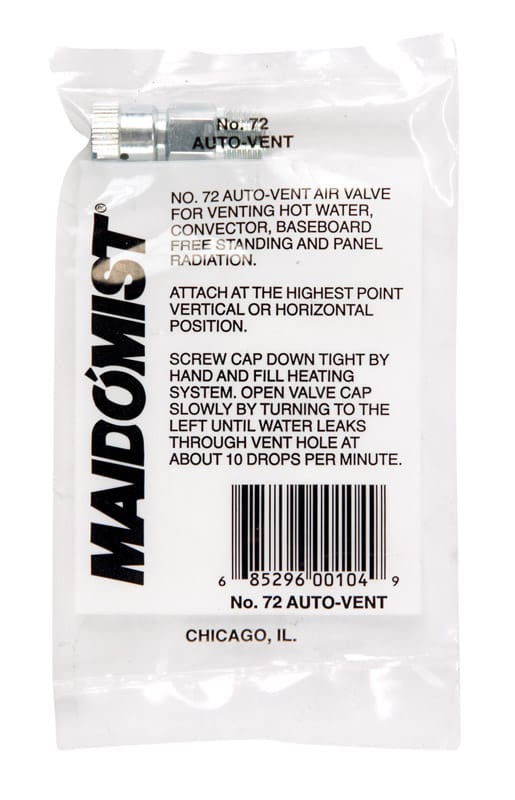 Maid O' Mist #72 1/8 in. NPT Brass Air Vent