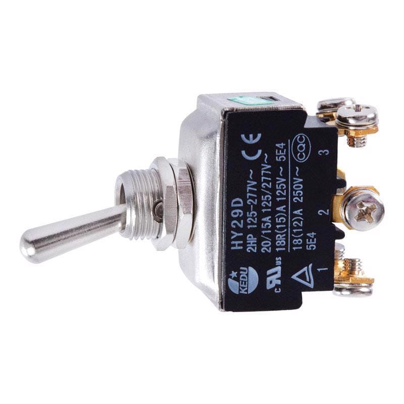 Jandorf 61136 20 amps Double Pole Toggle Power Tool Switch Silver 1 pk