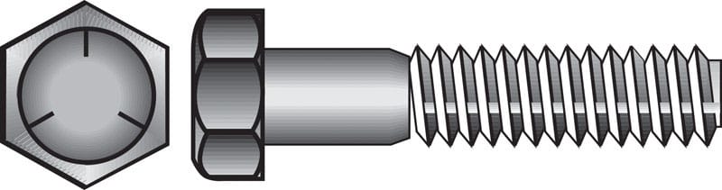 Hillman 210069 5/16 in. D X 1 in. L Heat Treated Zinc Steel Hex Head Cap Screw 100 pk