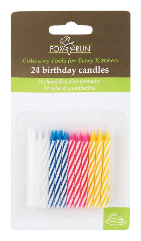 Fox Run 5388 Assorted None Scent Birthday Candles