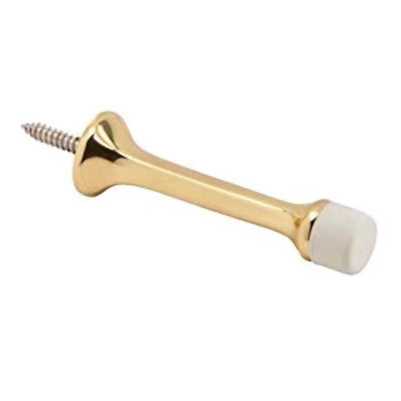 Schlage SPS61MB-605 3-1/8 in. W X 7/8 in. L Metal Bright Brass Door Stop Mounts to door and wall 7/8 in.
