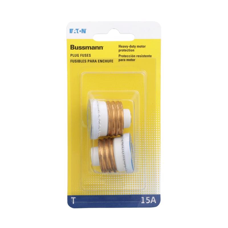 Bussmann BP/T-15 15 amps T-Type Plug 2 pk