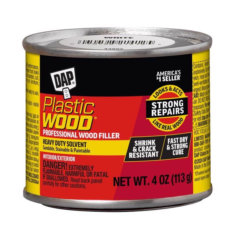 Dap 7079821412 Plastic Wood White Wood Filler 4 oz