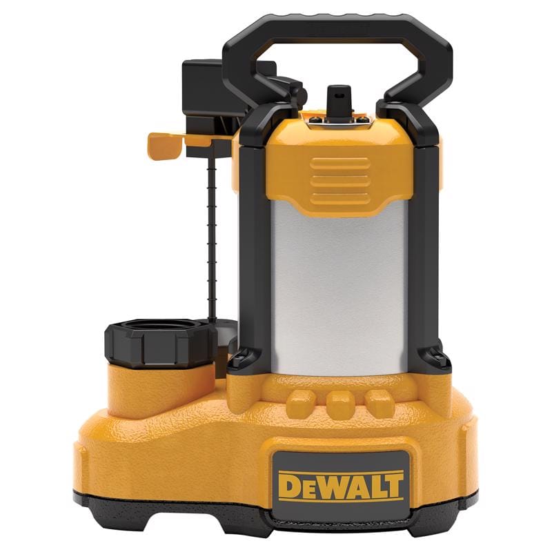DeWalt DXWP62583 1/2 HP 6100 gph Stainless Steel Vertical Float Switch AC Submersible Sump Pump 10 ft