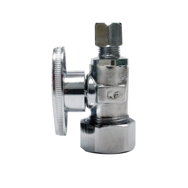 Keeney 2636PCLF 5/8 in. Compression in. X 1/4 in. Compression Brass Straight Valve