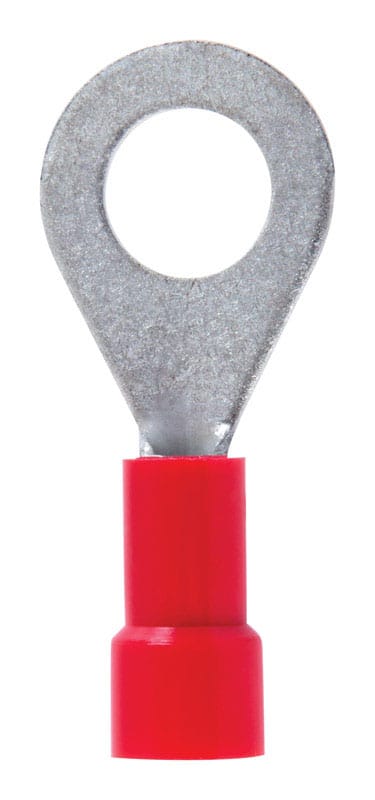 Jandorf 60975 22-18 Ga. Insulated Wire Ring Terminal Red 5 pk