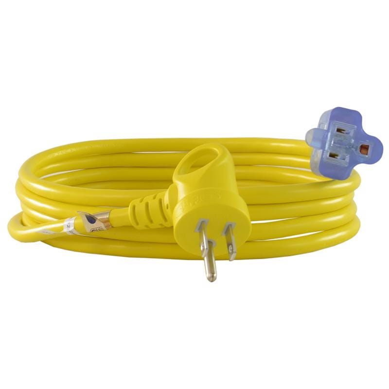 Conntek 24161-108 Indoor or Outdoor 9 ft. L Yellow Extension Cord 16/3 SJTW