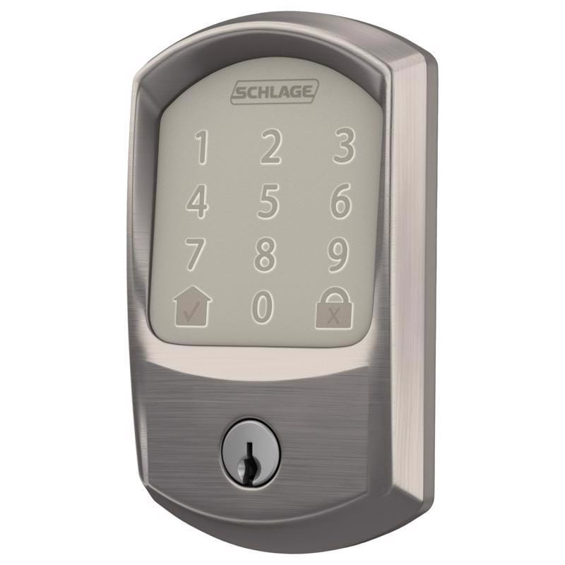 Schlage BE489WBVGRW619 Encode Satin Nickel Metal Wi-Fi Deadbolt