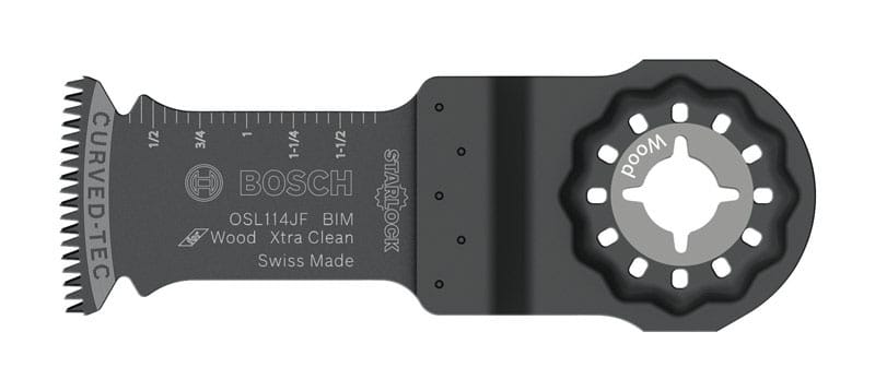 Bosch OSL114JF-3 Starlock 1-1/4 in. X 4 in. L Bi-Metal Plunge Blade 3 pk