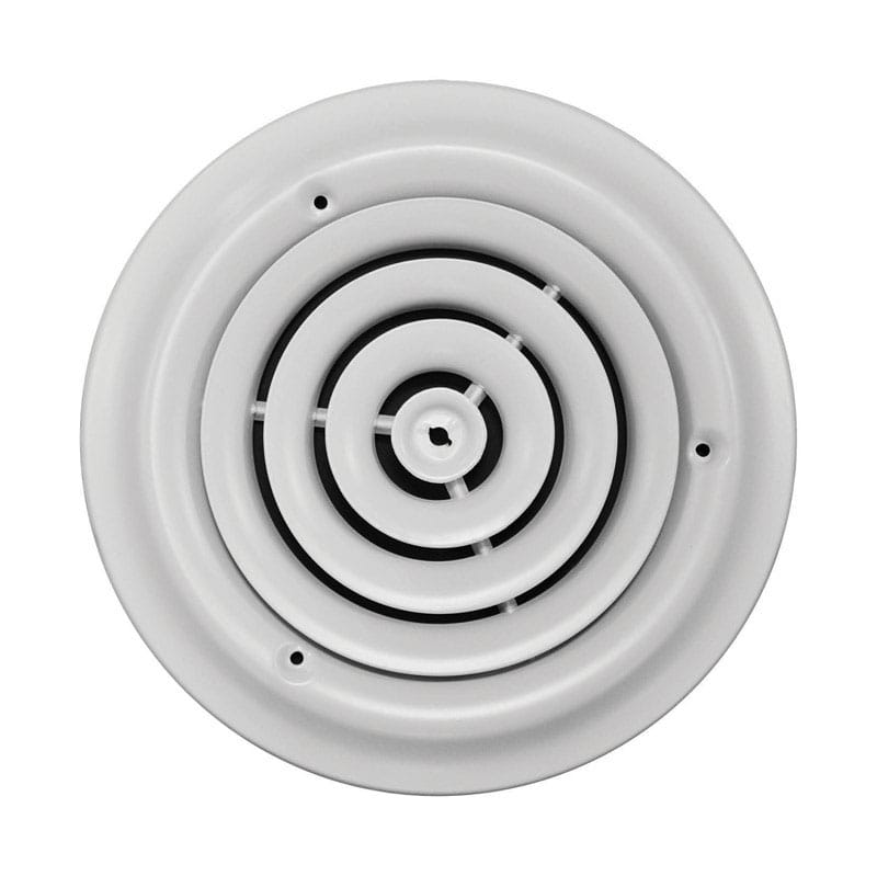 Tru Aire C80006 6 in. H X 6 in. W Powder Coat White Steel Ceiling Diffuser