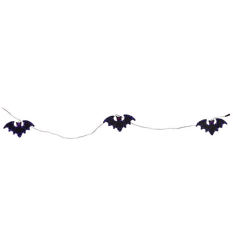 Celebrations 15-02008A Halloween 12 in. LED Trio of Bats Halloween Decor