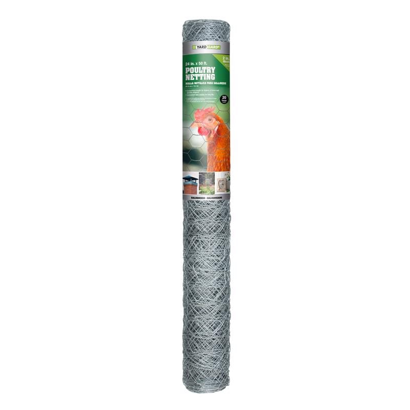 Yardgard 308474B 24 in. H X 50 ft. L Galvanized Steel Fencing 2 in.