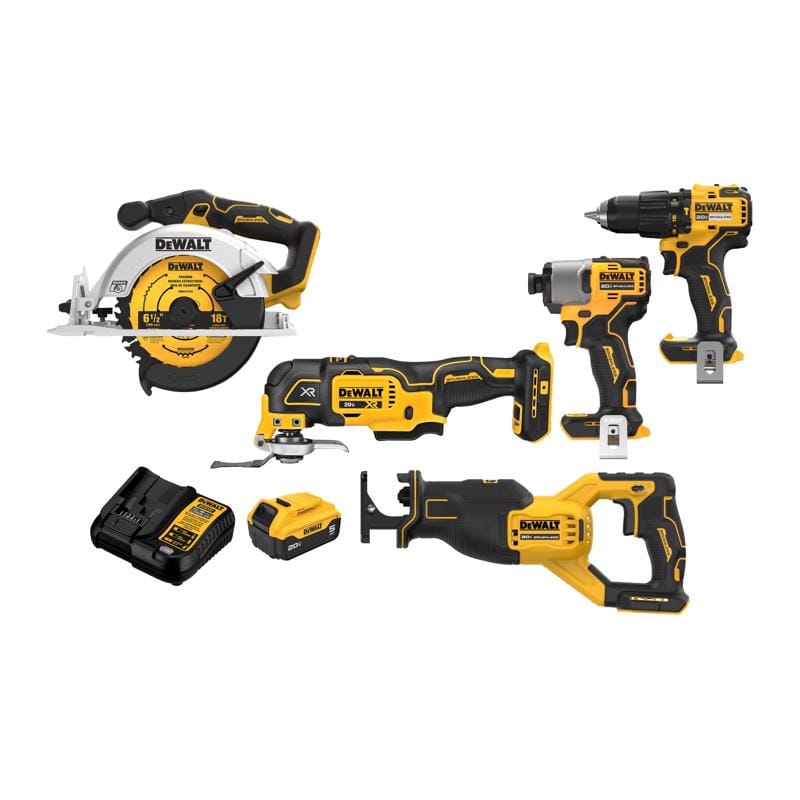 Dewalt DCK530P1 20V MAX Cordless Brushless 5 Tool Combo Kit