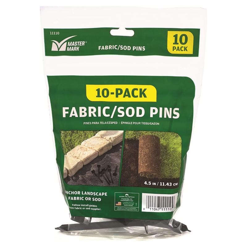 Master Mark 11110 4-1/2 in. L Plastic Fabric Sod Pins 10 pk