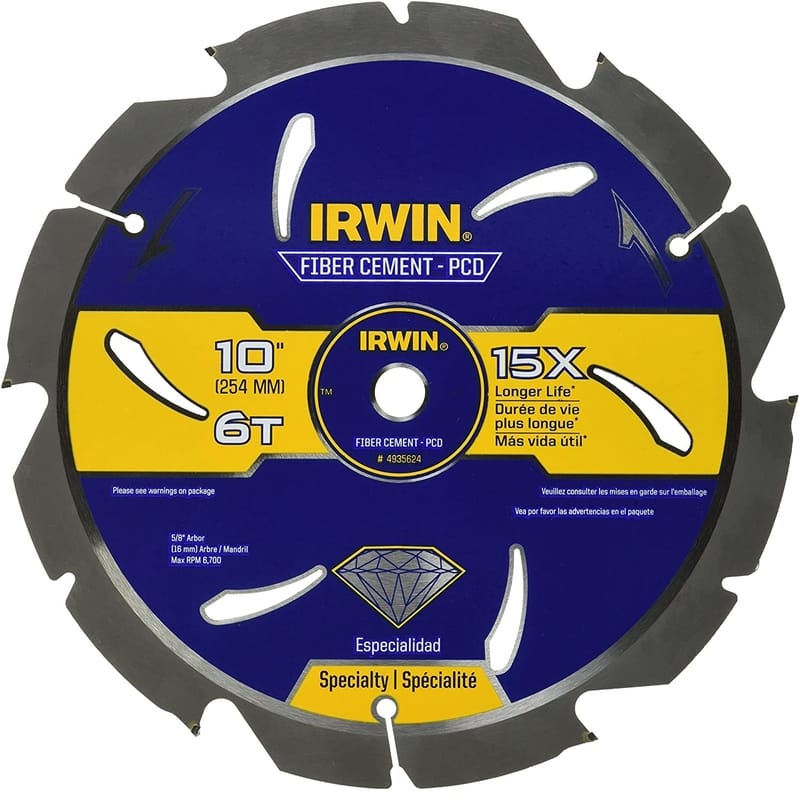 Irwin 4935624 Marathon 10 in. D X 5/8 in. Steel Circular Saw Blade 6 teeth 1 pk