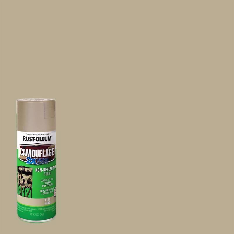 Specialty 339004 Rust-Oleum Specialty Ultra Flat Sand Camouflage Spray Paint 12 oz