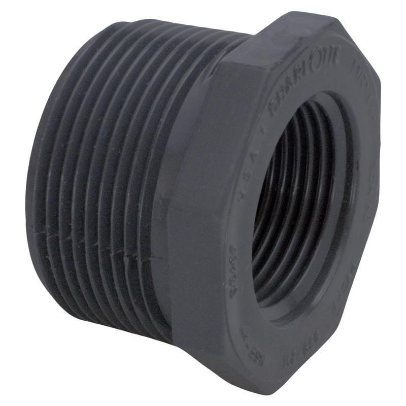Charlotte Pipe PVC082003600 Schedule 80 1-1/2 in. MPT X 1 in. D FPT PVC 7 in. Reducing Bushing 1 pk