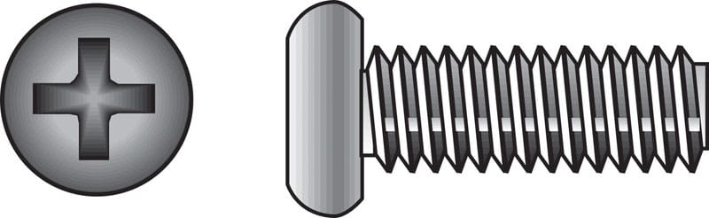 Hillman 0828584 No. 1/4-20 Ga. X 1/2 in. L Phillips Pan Head Stainless Steel Machine Screws 100 pk