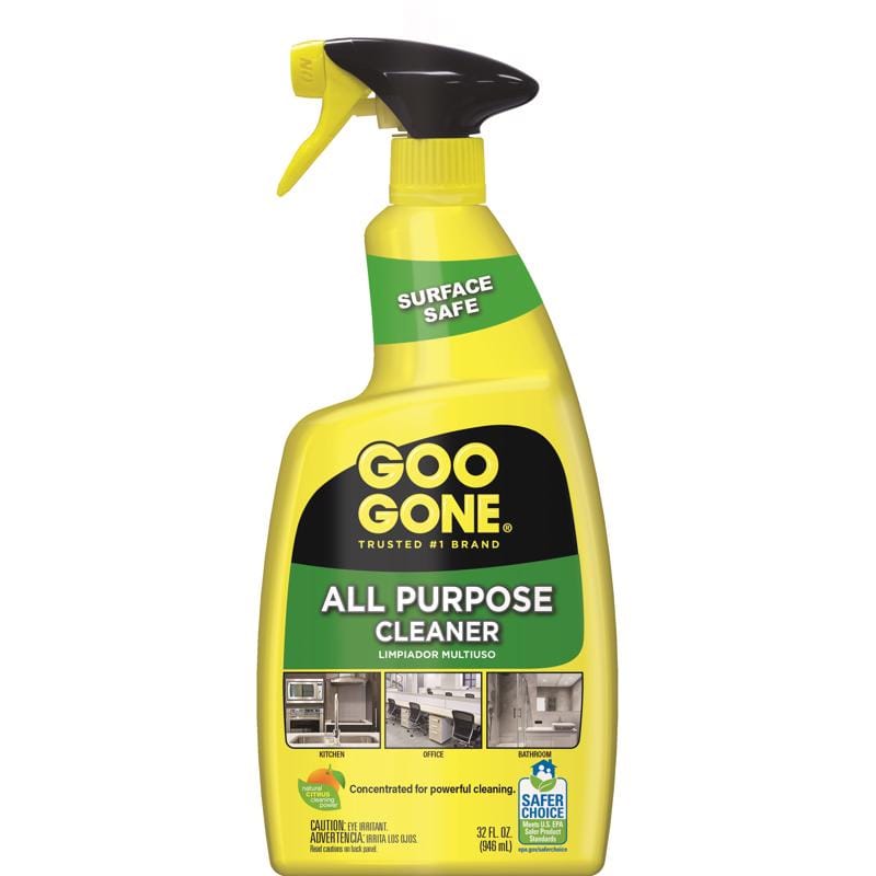 Goo Gone 2195 Citrus Scent All Purpose Cleaner Liquid 32 oz