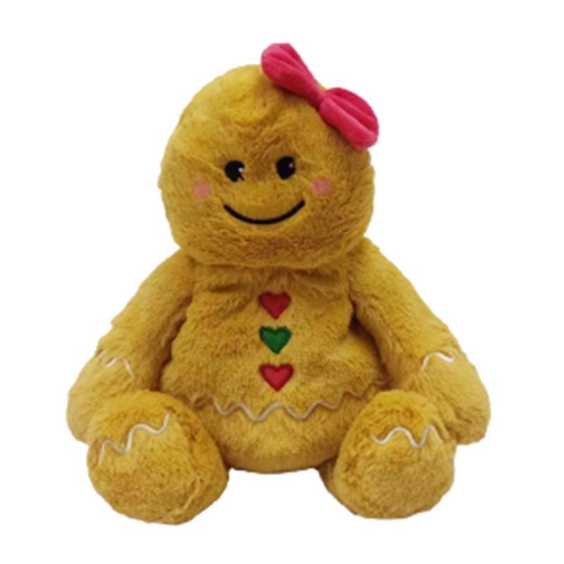 Warmies CP-GGIRL-1 Gingerbread Girl Stuffed Animals Brown