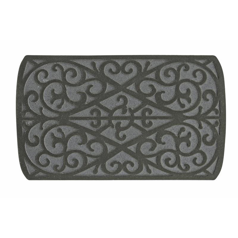 Sports Licensing Solutions 58785 18 in. W X 30 in. L Gray Scroll Rubber Door Mat