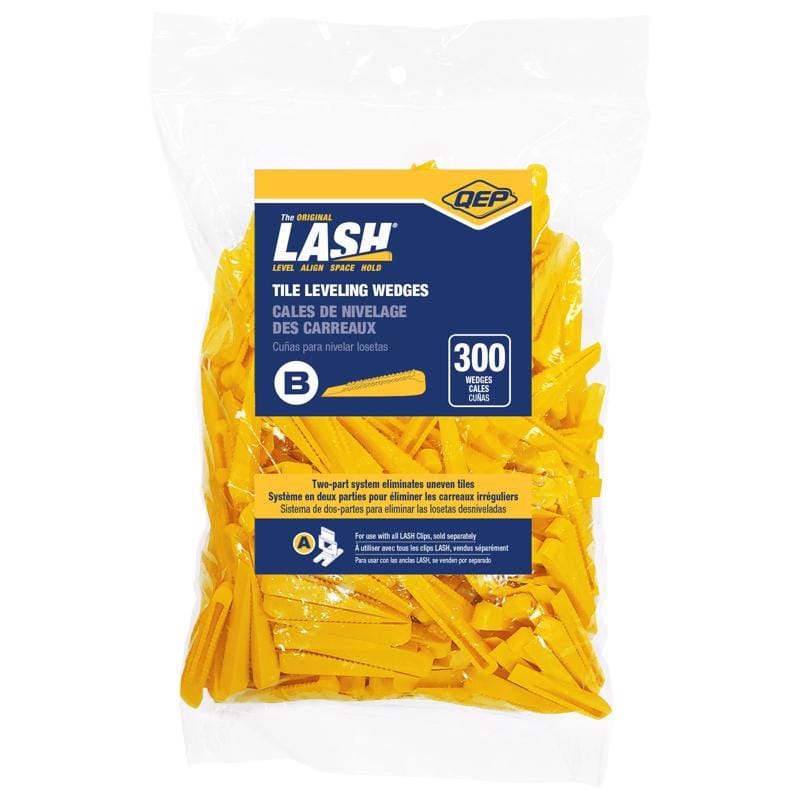 Qep 99727 Lash .41 in. H X 0.33 in. W X .25 in. L Plastic Wedge Leveling Tool 300 pc