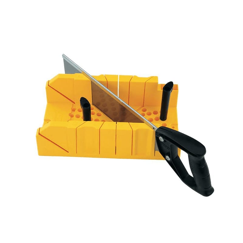 Stanley 20-600 14 in. L X 7 in. W Plastic 90 deg Miter Box with Saw Saw Included 2 pc