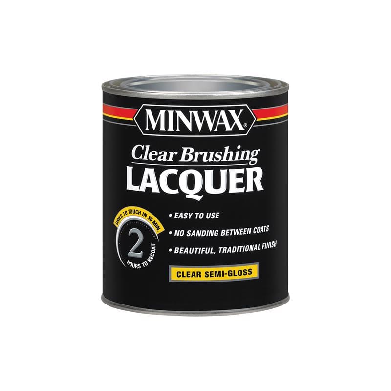 Minwax 155050000 Semi-Gloss Clear Oil-Based Brushing Lacquer 1 qt