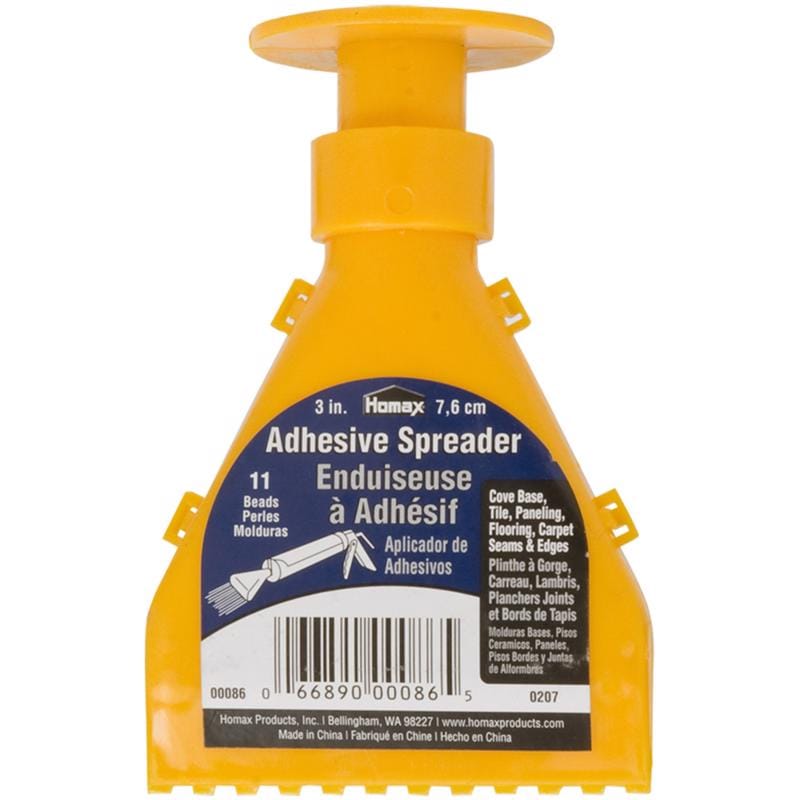 Homax 00086 3 in. W Plastic Adhesive Spreader