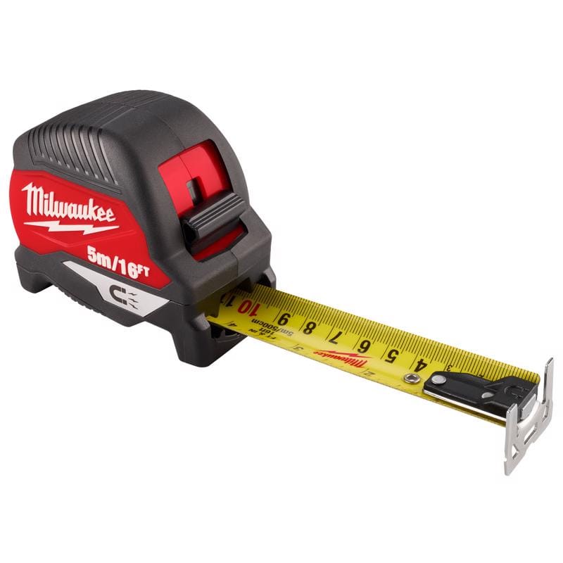 Milwaukee 48-22-1017M 16 ft. L X 2.05 in. W Compact Wide Blade Magnetic Tape Measure 1 pk