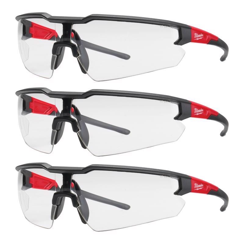Milwaukee 48-73-2052 3 Pack Safety Glasses - Clear Anti-Scratch